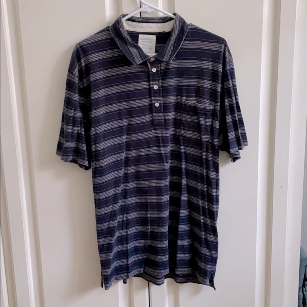 Billy Reid shirt sleeve polo shirt